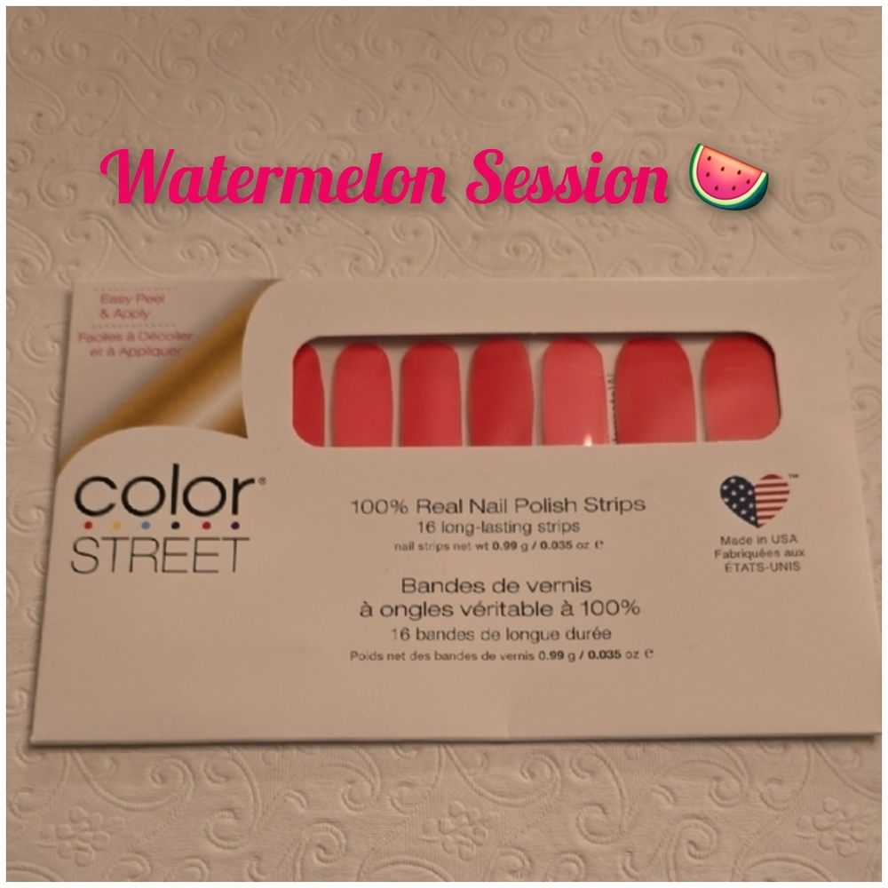 Color Street Retired "Watermelon Session" Nail Strips 🍉 - NWT